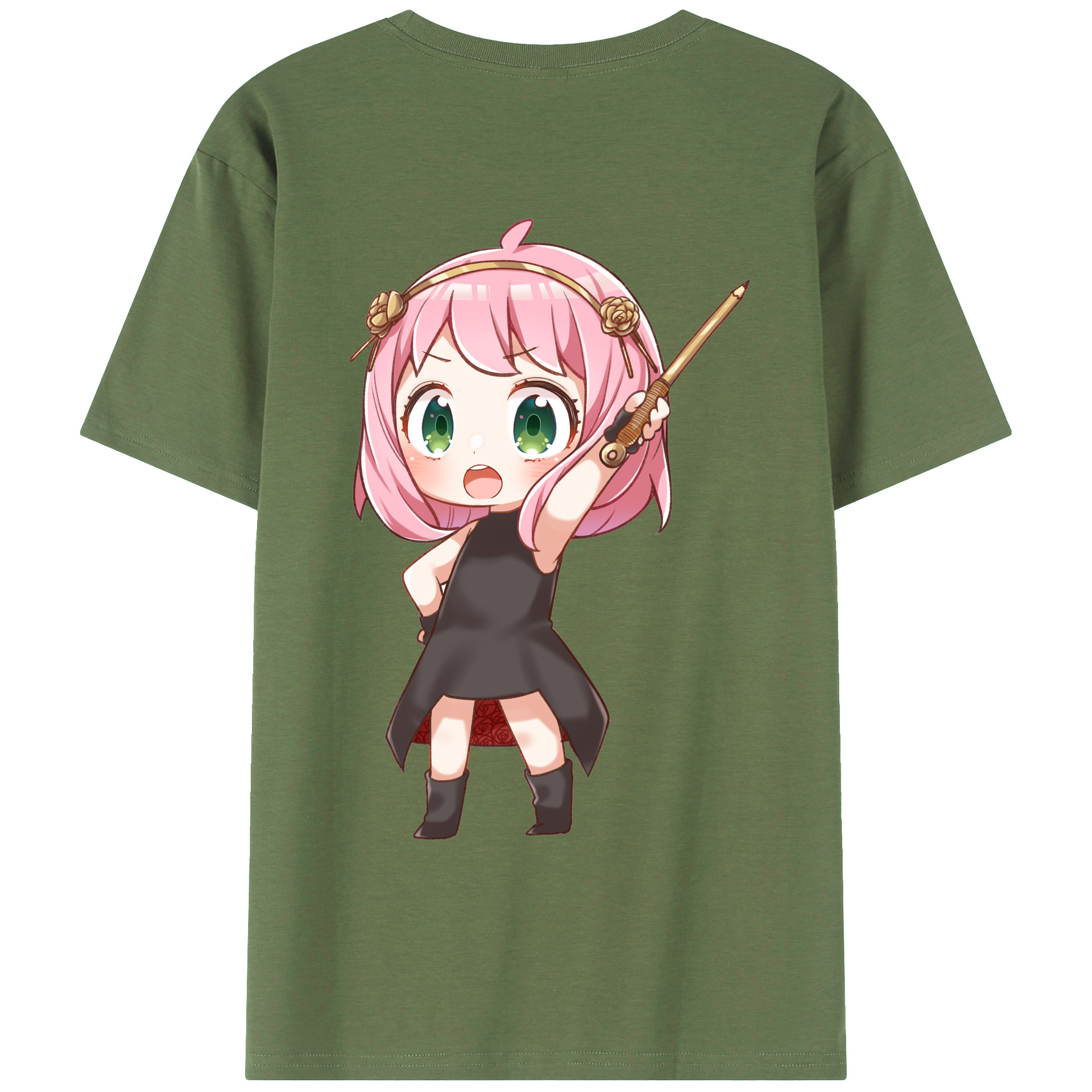 （画像用） SPY×FAMILY间谍家家酒 綿100％ メンズ半袖Tシャツ（バックプリント） 通気性